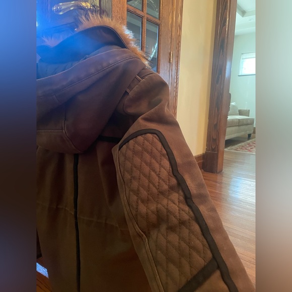 The Kooples parka with hood and real raccoon fur collar - size small - Picture 6 of 7